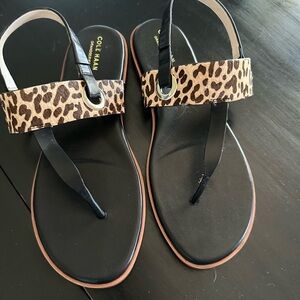 Cole Haan Leopard Sandals 9.5